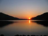 Coucher de soleil sur le lac de gÃ©rardmer